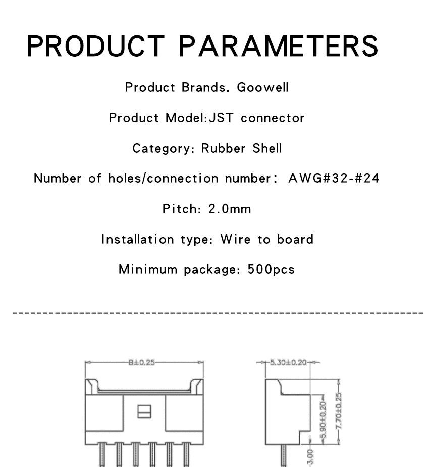 China JST Connector Manufacturers Factory Customized JST Connector
